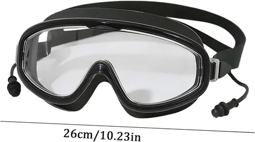 Vista 5 de Tablas de mano para niños, gafas de natación de marco grande, antivaho suministros de natación, gafas equipadas para hombres y mujeres