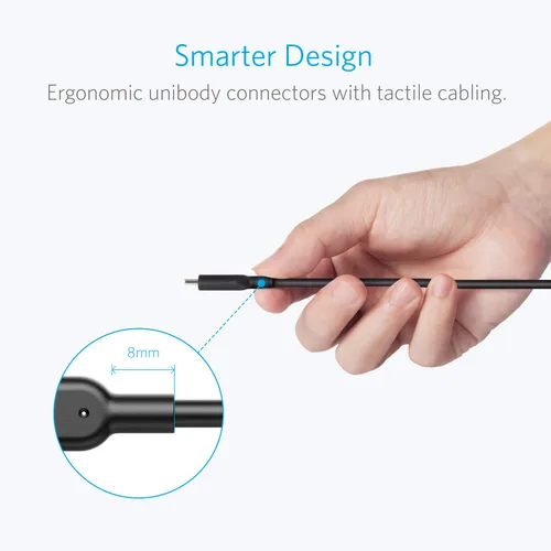 Vista 6 de Cable Anker Powerline II USB A a USB C (3 pies (Gen 3.1 2), 10000 Mbps, Negro)