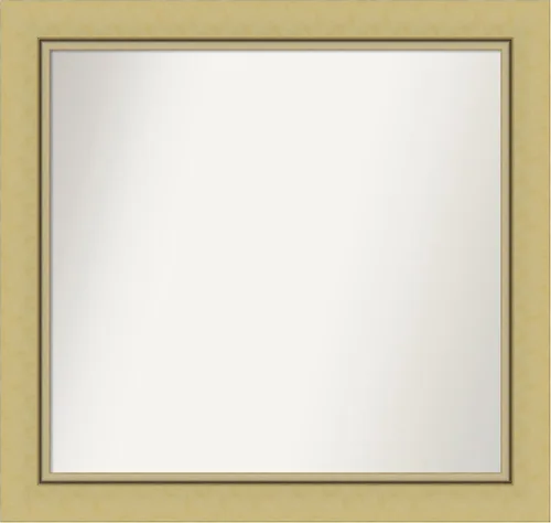 Vista 27 de Amanti Art Landon Gold Espejo de baño, espejo de pared o espejo de tocador de baño sobre el fregadero (26.25 x 26.25 pulgadas) Espejo no biselado