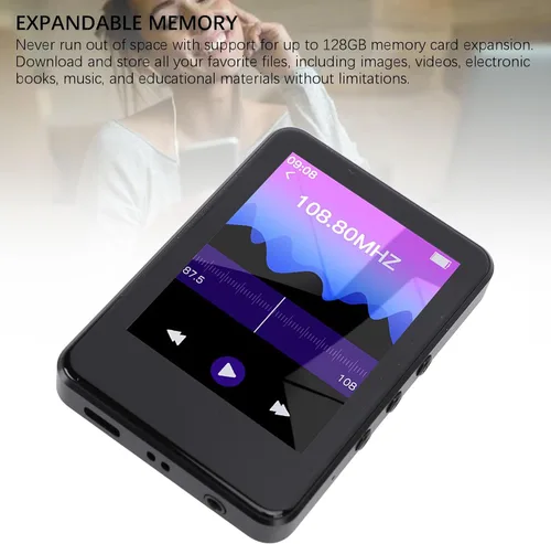 Vista 7 de Yinhing 2.4 Inch MP4 Player Music Touch Screen with 5.0 Camera HD Display 128GB Expandable Memory 300mAh Battery for Videos E Books