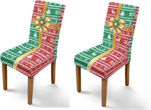 Vista 30 de Rnyleeg Juego de 1 fundas para sillas de comedor de Navidad, fundas para sillas de comedor, diseño étnico, diseño étnico, suave, lavable, para Arco