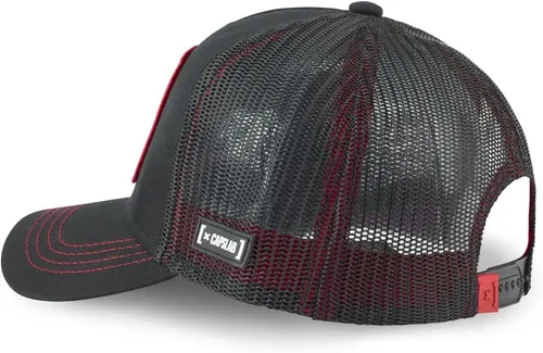 Vista 4 de Capslab Gorra de camionero negra Woody Woodpecker