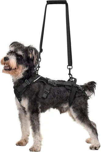 Vista 9 de OneTigris Arnés de elevación para perros pequeños XS, arnés transportador para perros pequeños, chaleco de elevación de cuerpo completo con correas