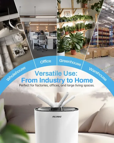 Vista 8 de Humidificador para habitación grande de 16 L/4.2 galones - Humidificador AILINKE para toda la casa para el hogar, 2000 pies cuadrados con 3