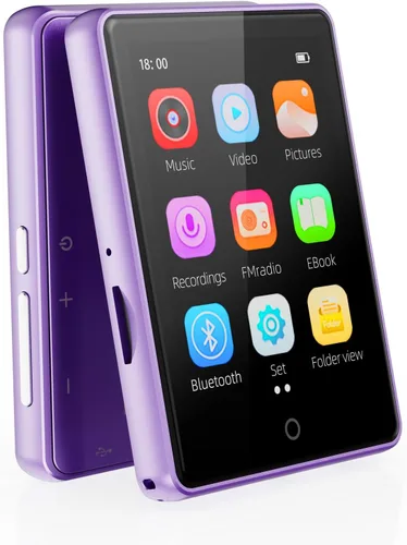Vista 9 de Reproductor MP3 de 64 GB con Bluetooth 5.3, pantalla táctil de 2.8 pulgadas, sonido de alta fidelidad, reproductor MP4 portátil de música