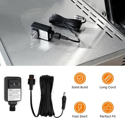 Vista 6 de Stanbroil Adaptador de corriente para Masterbuilt Gravity Series 560/800/1050 XL Power Adapter Replacement for Digital Charcoal Grill – Replaces