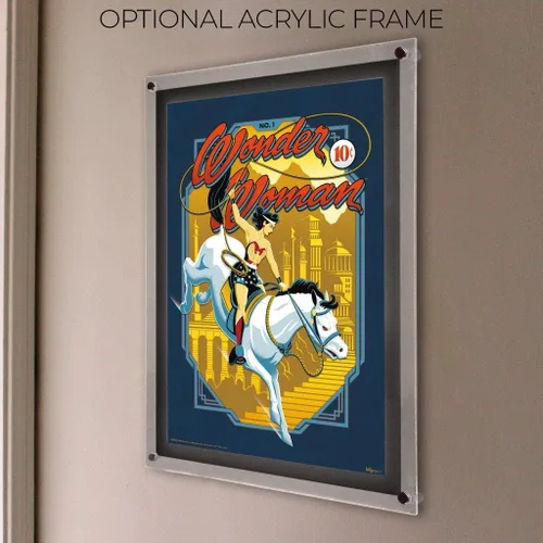 Vista 4 de MIGHTYPRINT DC Comics - Wonder Woman - Lasso of Victory - 17" x 24" Wall Art - Officially Licensed Collectible - Ideal for Gifting and Collecting