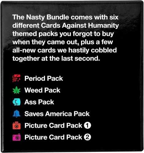 Vista 3 de Cards Against Humanity: Paquete Nasty • 6 paquetes temáticos Nasty + 10 cartas completamente nuevas