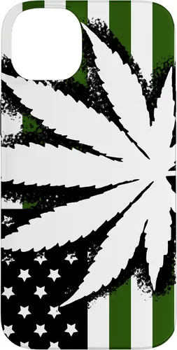 Vista 15 de American Weed Flag 4:20 Cannabis Pot Marijuana Stoner Gift Case for iPhone 17