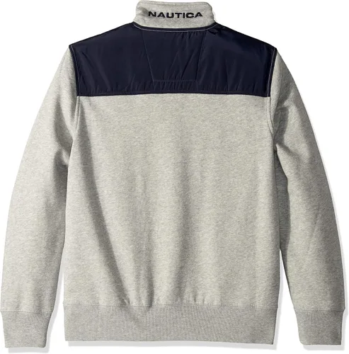 Vista 2 de Nautica - Sudadera de forro polar con cremallera de 14 para hombre