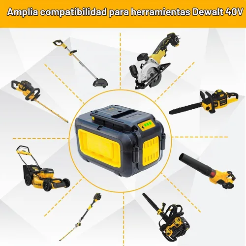 Vista 4 de DTK Reemplazo de 7.5Ah para batería Dewalt 40V DCB404 DCB406 DCB407 DCB114
