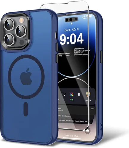 Vista 14 de Funda para iPhone 11 con protector de pantalla, compatible con MagSafe, ultra delgada, translúcida, mate, a prueba de golpes, color negro