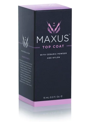 Vista 2 de MAXUS Nails Capa superior de secado rápido, protector de esmalte de uñas de alto brillo, resistente a las astillas, no se amarillenta y de larga