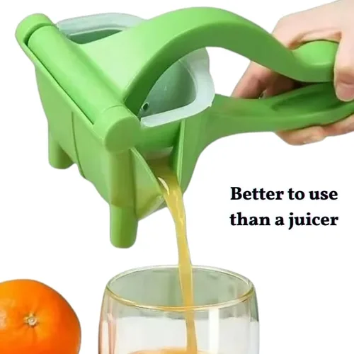 Vista 2 de Exprimidor manual de cítricos – Exprimidor manual de limón para naranja, lima, pomelo – Extractor de jugo resistente – Exprimidor de mano fácil