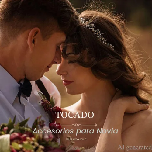 Vista 7 de Asooll Tocado nupcial de plata accesorios para el cabello de boda Rhinestone piezas para el cabello para mujeres