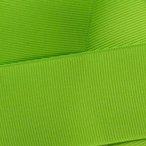 Vista 72 de Cinta de grogrén verde ácido de 7/8" sólido carrete de 5 yardas (0.866 in) HBC