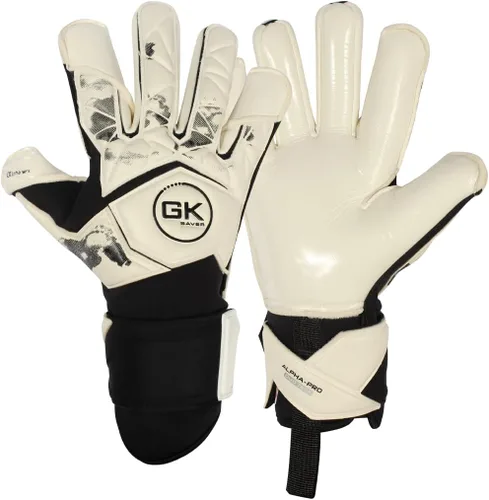 Vista 7 de GK Saver Football Goalkeeper Goalie Gloves Anti-Slip Grip Palms Alpha Series Goalkeeping GK Gloves Size 6 to 11
