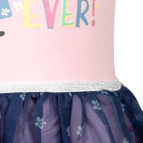 Vista 5 de Peppa Pig Vestido de manga corta para niñas de niños pequeños a niños pequeños