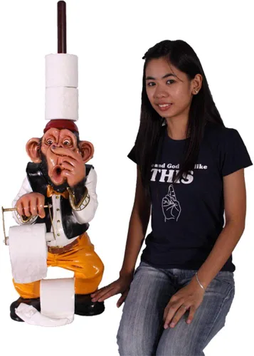 Vista 2 de Monkey Novelty - Soporte para papel higiéni