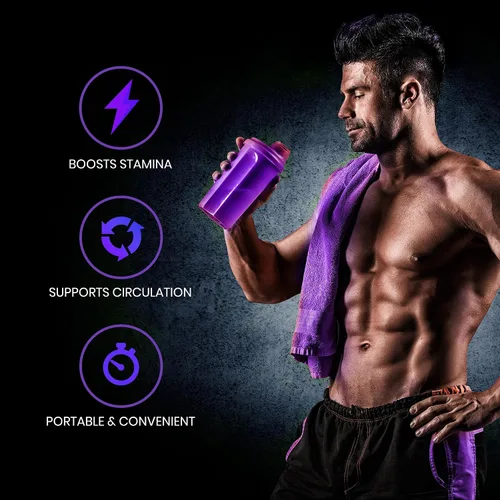 Vista 3 de Suplemento potenciador masculino en polvo – Tongkat Ali, raíz de maca, L-citrulina, L-arginina, hierba de cabra cachonda – con nitrosigina