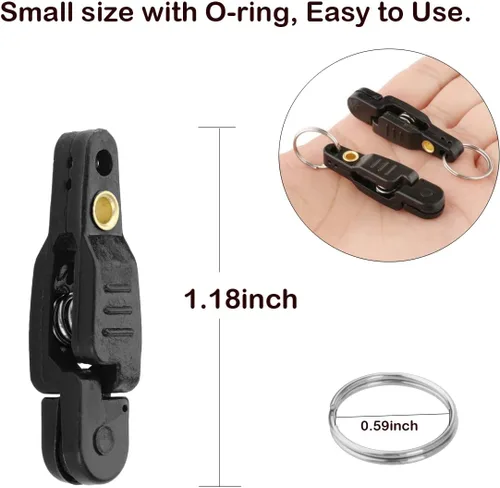 Vista 5 de Heavy Tension Snap Release Clips for Weight Planer Board Kites Downrigger Trolling Fishing