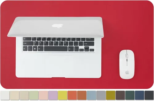 Vista 24 de Tapete de escritorio de cuero, pequeño tapete de escritorio de poliuretano antideslizante para oficina y hogar, organización y accesorios
