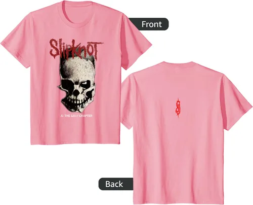 Vista 47 de Slipknot Tribal Calavera playera, niños 12, Rojo