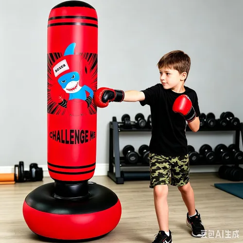 Vista 9 de Punching Bag Kid,Boxing Bag for Kids,Inflatable Dummy, Inflatable Punching Bag, De-Stress Boxing Bag for Kids.