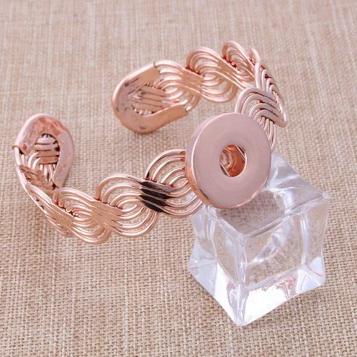 Vista 2 de Lovglisten - Pulsera de 3 piezas con cierre a presión de 0.709 0.787in ajustable