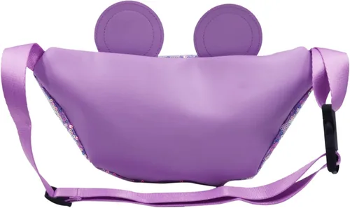 Vista 6 de Riñonera con lentejuelas con purpurina para niñas, cinturón ajustable, lindo gato, deportivo, bolsa de viaje para niños y adolescentes
