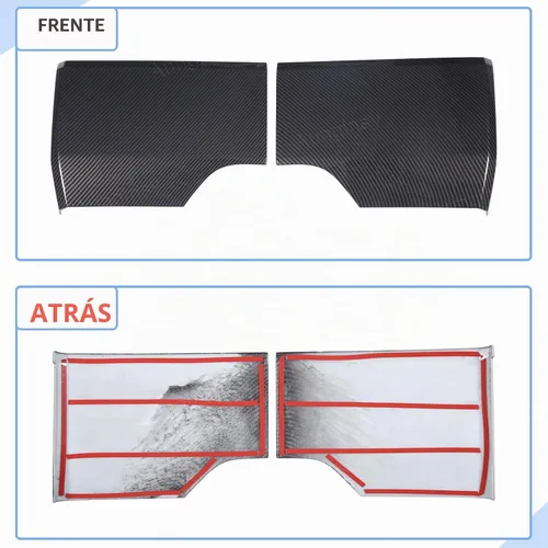Vista 7 de Protector de parachoques trasero para auto compatible con Toyota Tundra 2022-2025, para guardabarros trasero lateral de camioneta, protector