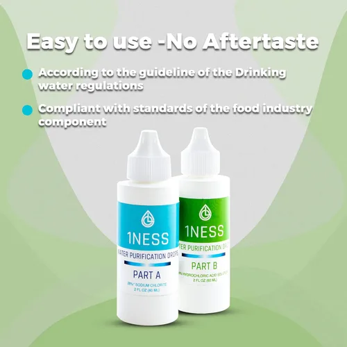 Vista 6 de 1ness Kit de dióxido de cloro - Ácido clorhídrico 4% y solución de sodio (2 oz A + 2 oz B)