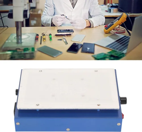 Vista 5 de Estación de soldadura de precalentamiento eléctrico de 450 W con microcomputadora LED de aleación de aluminio con almohadilla de silicona