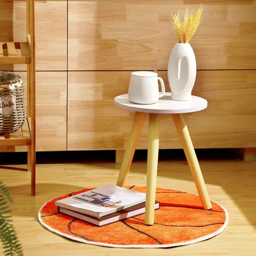 Vista 2 de Woanger 2 tapetes de fútbol y baloncesto para fútbol, deportes, baño, área redonda, alfombra de fútbol para suelo, decoración para dormitorio, sala