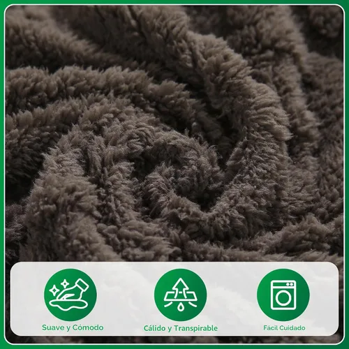 Vista 3 de OHSIO Fundas para cojines de sofá, funda de sofá de felpa súper suave y más gruesa, funda elástica para sofá seccional, funda de sofá para mascotas