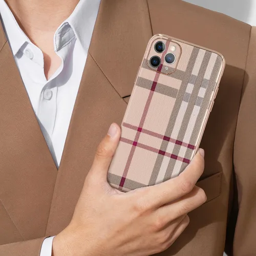 Vista 5 de Funda para iPhone 11 Pro, Funda de Teléfono de Cuero de Moda, Soporte de Teléfono Protector de TPU Suave con Protección contra Caídas para Mujeres
