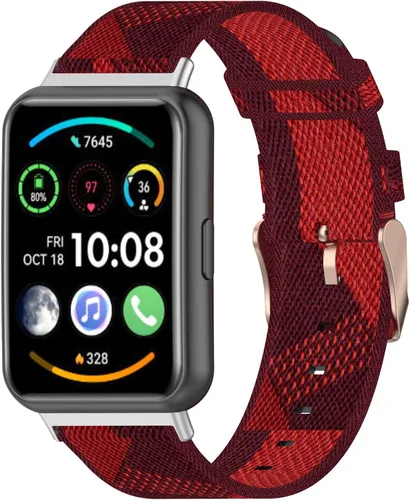 Vista 17 de Senter Correas de repuesto de nailon suave de liberación rápida para Huawei Watch Fit 2 Smart Watch