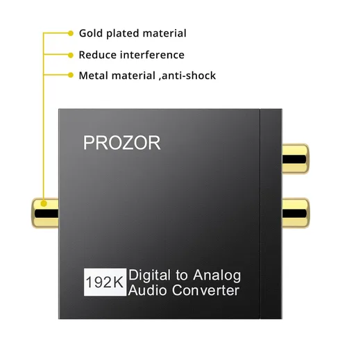 Vista 6 de Conversor de audio digital a analógico Negro