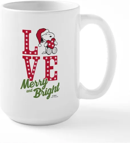 Vista 194 de CafePress SNOOPY Joe Cool - Taza de café de cerámica (15.0 fl oz)