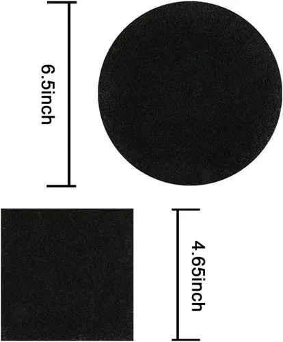 Vista 3 de Filtros de compost, 12 unidades, filtros de carbón activado para contenedor de compost de 1/1.3 galones, cubo de compost de cocina, 6 redondos