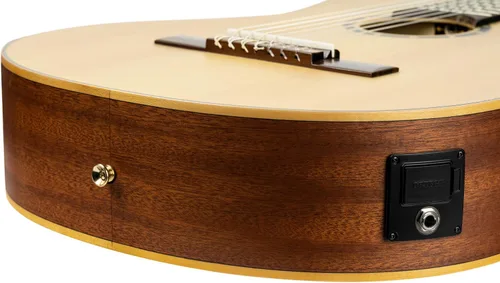 Vista 11 de Family Series Pro - Guitarra clásica de nailon acústico eléctrico de 7 cuerdas con bolsa