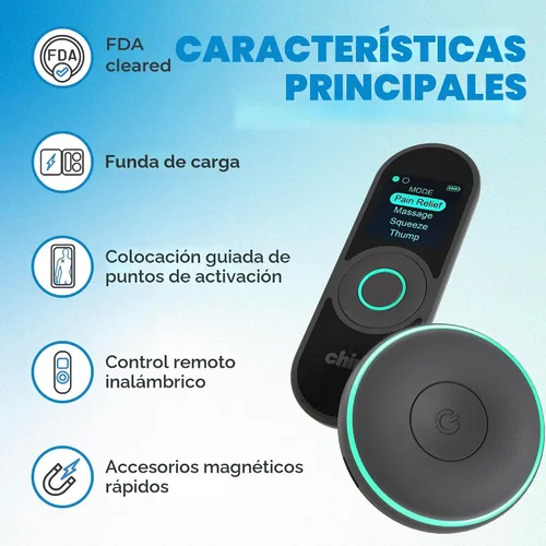 Vista 2 de Chirp Halo - Estimulador muscular inalámbrico - Dispositivo EMS portátil para recuperación muscular, alivio del dolor y entrenamiento de fuerza