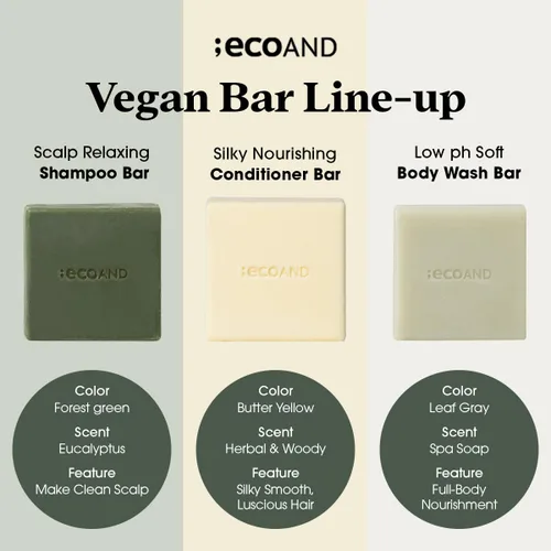 Vista 8 de Barra de champú coreana, vegana y orgánica, 3.5 onzas, agua de arroz y espirulina para el crecimiento del cabello, limpieza profunda nutritiva