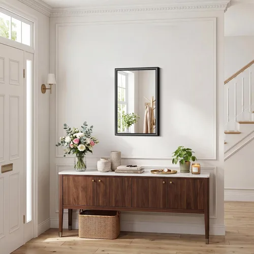 Vista 8 de FORBATH Bathroom Mirror for Over Sink, 18x30 Inch Black Vanity Mirror