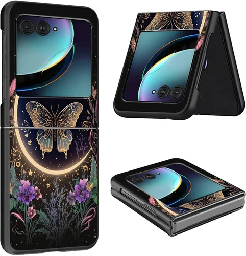 Vista 14 de Funda para Moto Razr Plus 2023 para Motorola Razr Plus Funda delgada y ligera de policarbonato duro a prueba de golpes Funda protectora para Audio