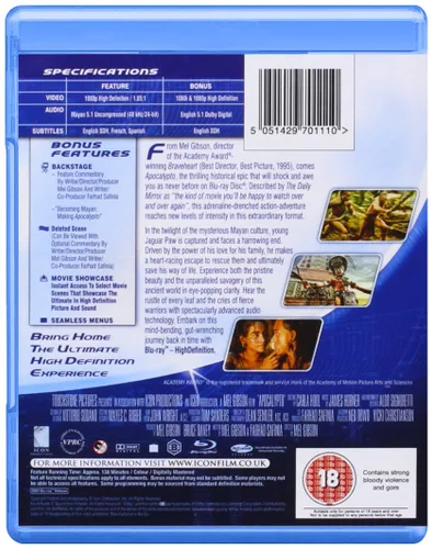 Vista 2 de Apocalypto Blu-ray, Region B