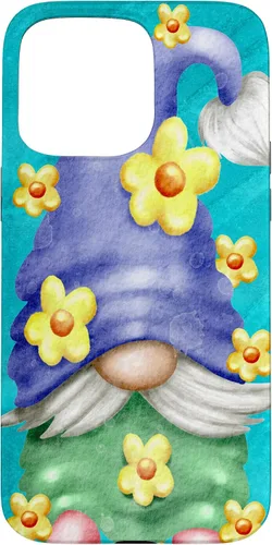 Vista 31 de Floral Spring Gnome for Garden Mom and Summer Cute Flower Case for iPhone 17