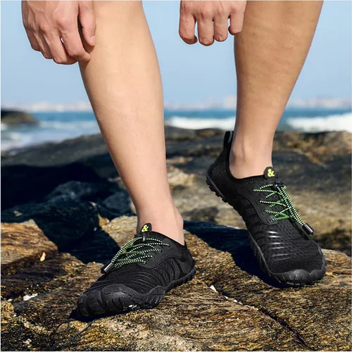 Vista 7 de Zivopah Zapatos de agua para hombre y mujer, zapatos acuáticos de secado rápido, zapatos de agua atléticos descalzos para navegación, pesca, buceo