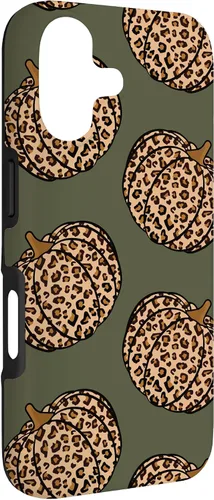 Vista 3 de Leopard Pumpkin Fall Autumn Olive Green Case for iPhone 17