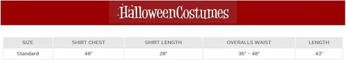 Vista 2 de Fun World Braggart Farmer Costume Standard Azul Hombre